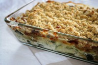 Crumble de courgettes au camembert